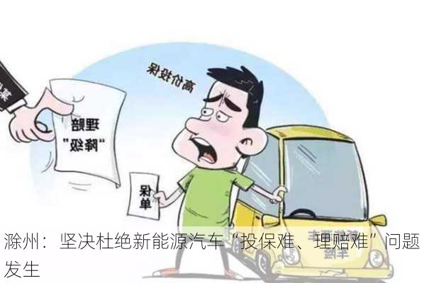 滁州：坚决杜绝新能源汽车“投保难、理赔难”问题发生