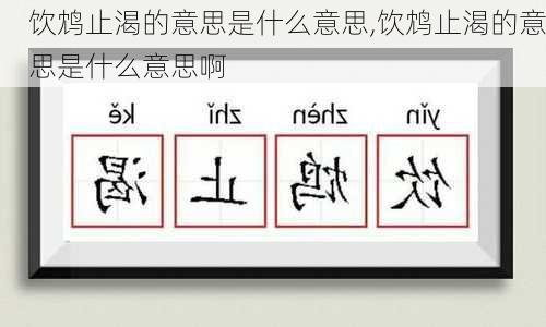 饮鸩止渴的意思是什么意思,饮鸩止渴的意思是什么意思啊