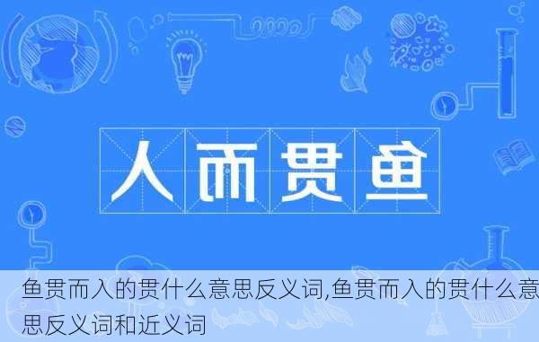 鱼贯而入的贯什么意思反义词,鱼贯而入的贯什么意思反义词和近义词