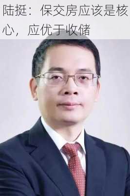 陆挺：保交房应该是核心，应优于收储