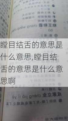 瞠目结舌的意思是什么意思,瞠目结舌的意思是什么意思啊