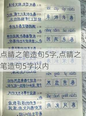 点睛之笔造句5字,点睛之笔造句5字以内