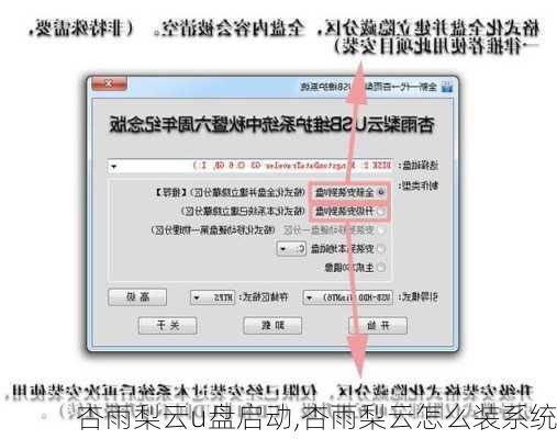 杏雨梨云u盘启动,杏雨梨云怎么装系统