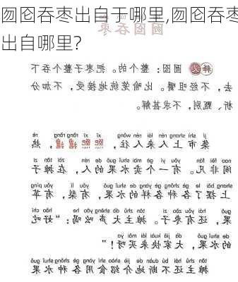 囫囵吞枣出自于哪里,囫囵吞枣出自哪里?