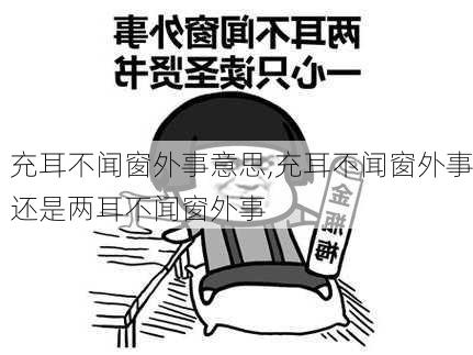 充耳不闻窗外事意思,充耳不闻窗外事还是两耳不闻窗外事