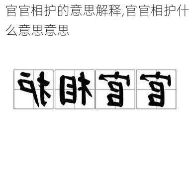 官官相护的意思解释,官官相护什么意思意思