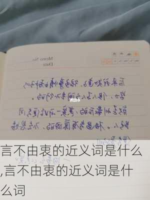 言不由衷的近义词是什么,言不由衷的近义词是什么词