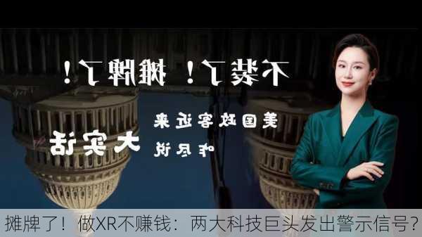 摊牌了！做XR不赚钱：两大科技巨头发出警示信号？