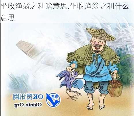 坐收渔翁之利啥意思,坐收渔翁之利什么意思