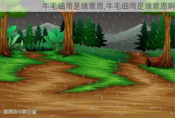 牛毛细雨是啥意思,牛毛细雨是啥意思啊