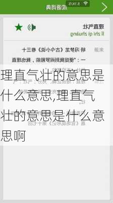 理直气壮的意思是什么意思,理直气壮的意思是什么意思啊