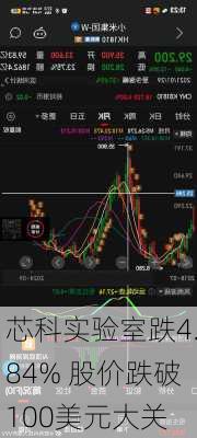 芯科实验室跌4.84% 股价跌破100美元大关