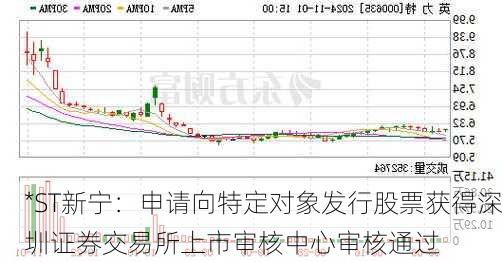 *ST新宁：申请向特定对象发行股票获得深圳证券交易所上市审核中心审核通过