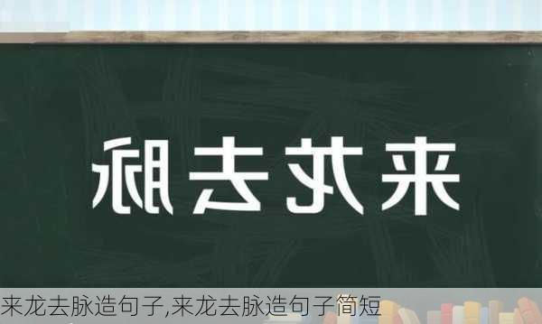 来龙去脉造句子,来龙去脉造句子简短