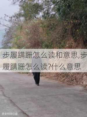 步履蹒跚怎么读和意思,步履蹒跚怎么读?什么意思