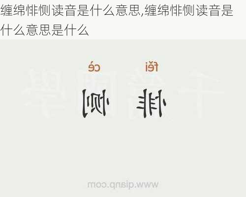 缠绵悱恻读音是什么意思,缠绵悱恻读音是什么意思是什么