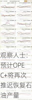 观察人士：预计OPEC+将再次推迟恢复石油产量