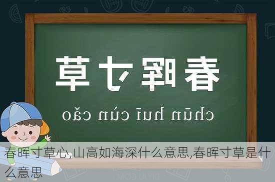 春晖寸草心,山高如海深什么意思,春晖寸草是什么意思