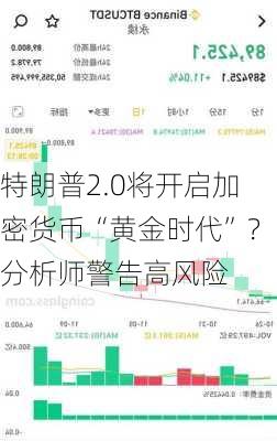 特朗普2.0将开启加密货币“黄金时代”？分析师警告高风险