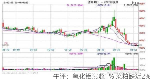 午评：氧化铝涨超1% 菜粕跌近2%