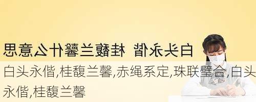 白头永偕,桂馥兰馨,赤绳系定,珠联璧合,白头永偕,桂馥兰馨