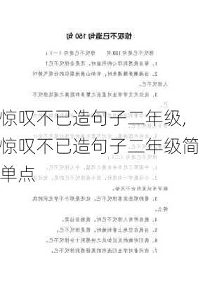 惊叹不已造句子二年级,惊叹不已造句子二年级简单点