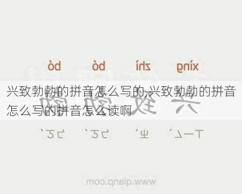 兴致勃勃的拼音怎么写的,兴致勃勃的拼音怎么写的拼音怎么读啊