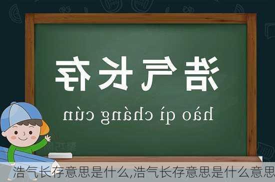 浩气长存意思是什么,浩气长存意思是什么意思