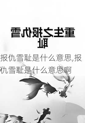 报仇雪耻是什么意思,报仇雪耻是什么意思啊