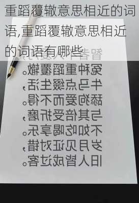 重蹈覆辙意思相近的词语,重蹈覆辙意思相近的词语有哪些