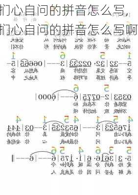 扪心自问的拼音怎么写,扪心自问的拼音怎么写啊